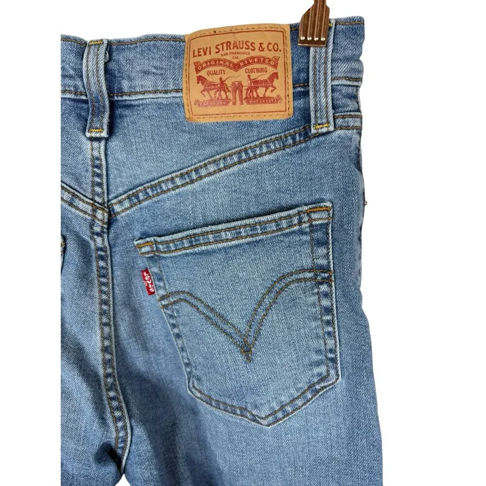 Levis Ribcage Straight Ankle Jeans High Rise Classic Retro Y2K Vintage 26